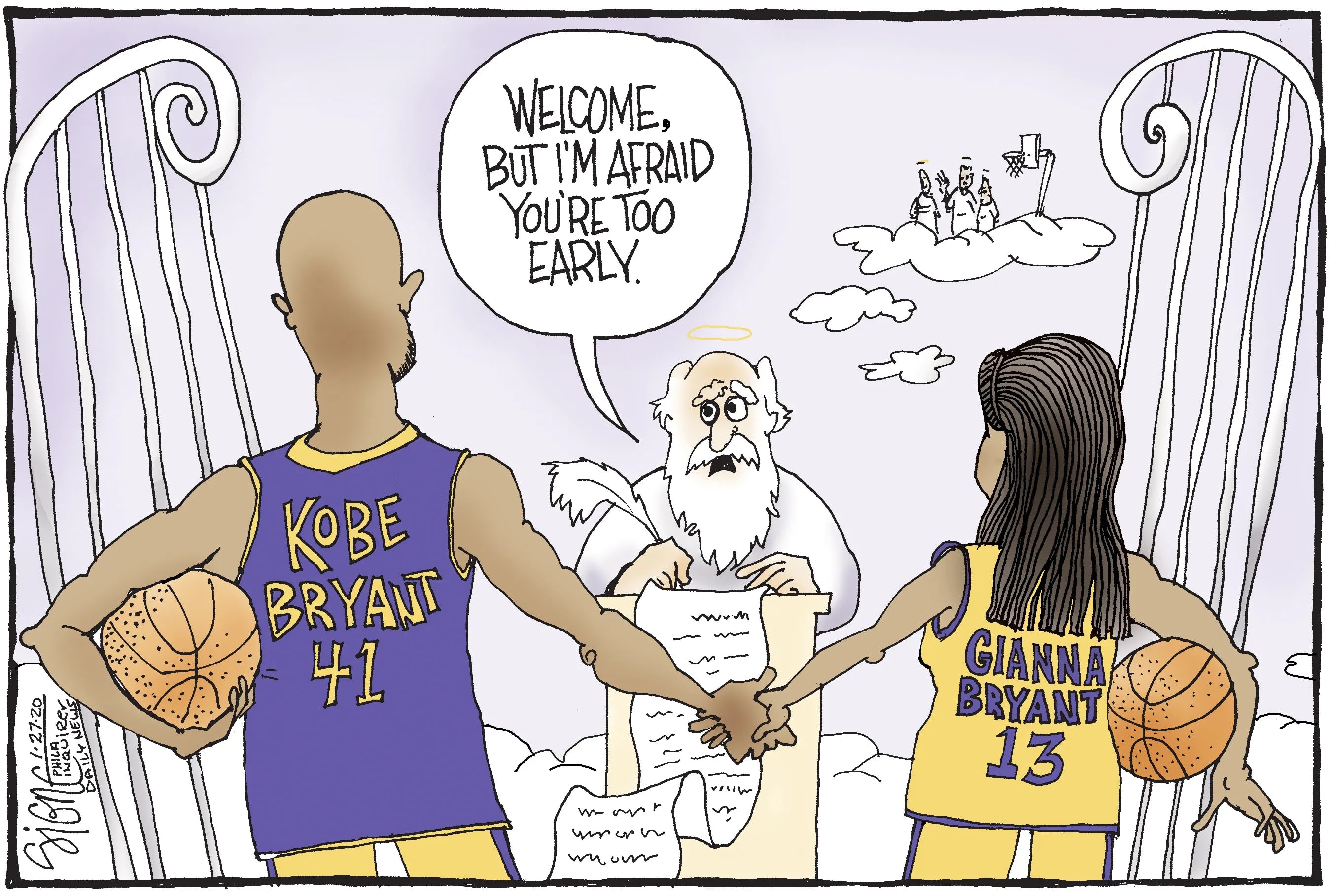 Kobe Bryant helicopter crash death chillingly predicted by cartoon four  years ago - Mirror Online