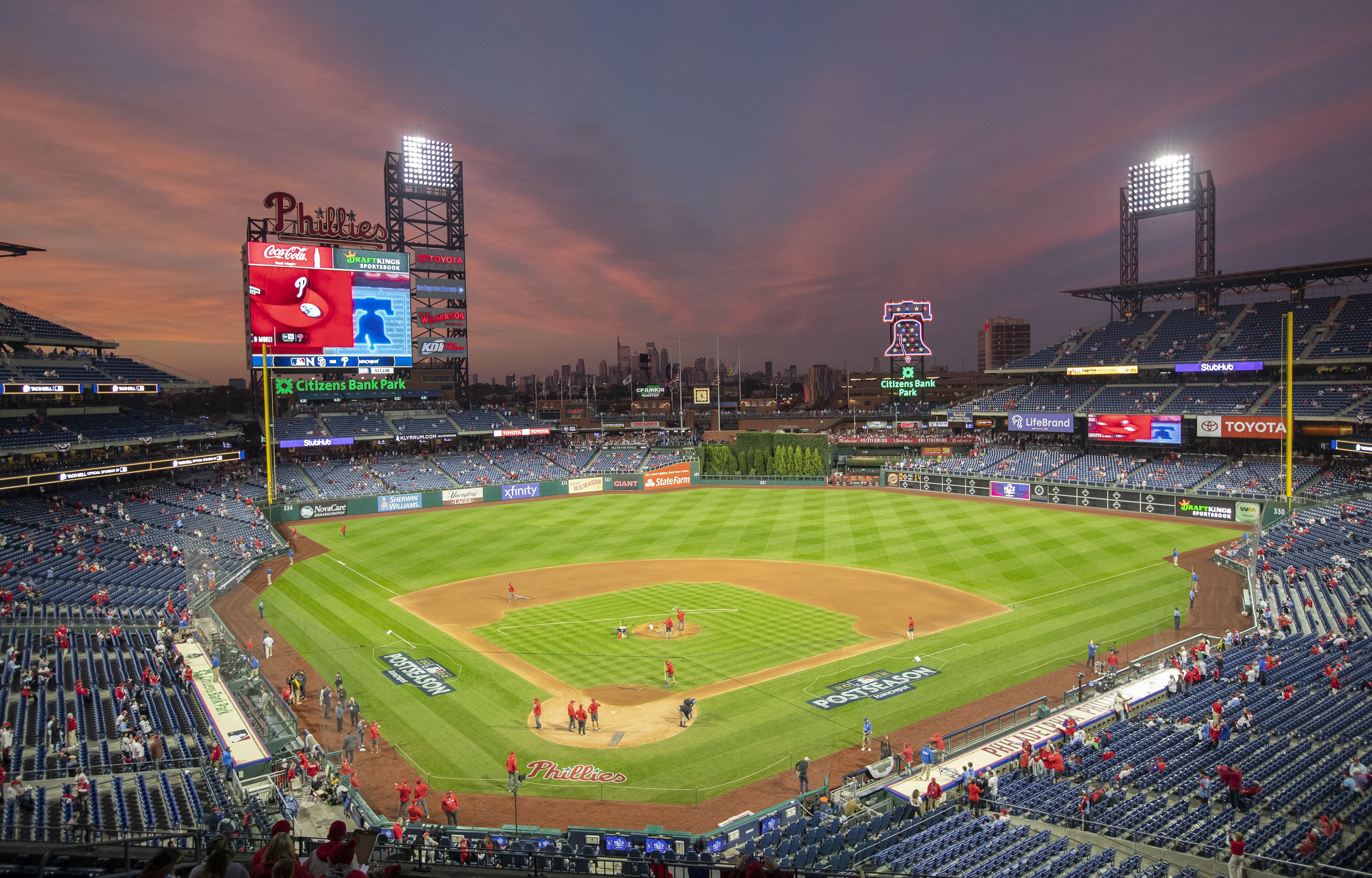 Phillies National League Champion Series Game 4 against San Diego at  Citizens Bank Park