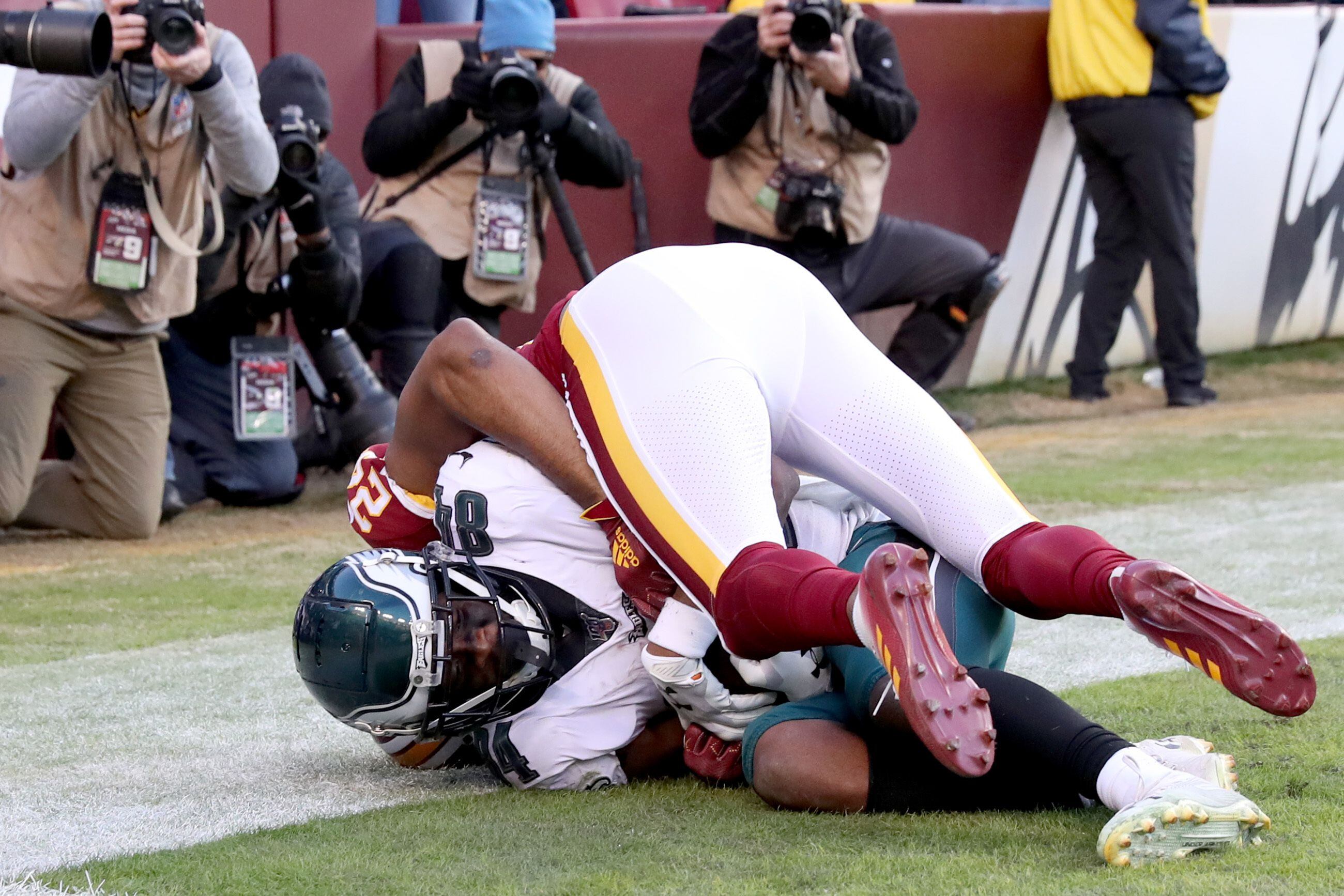 Eagles hold off Redskins 37-34 on a chaotic afternoon in Philly