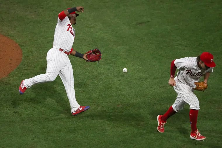 Phillies score two runs on ball that never left infield