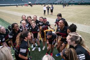 The Eagles' girls' high school flag football league is breaking down  barriers