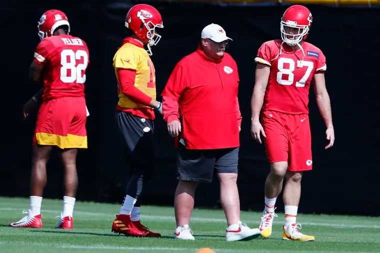 The lists Andy Reid is trying to join, and one he is trying to escape