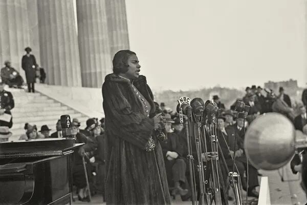 Marian Anderson, the Philadelphia singer and civil rights leader ...
