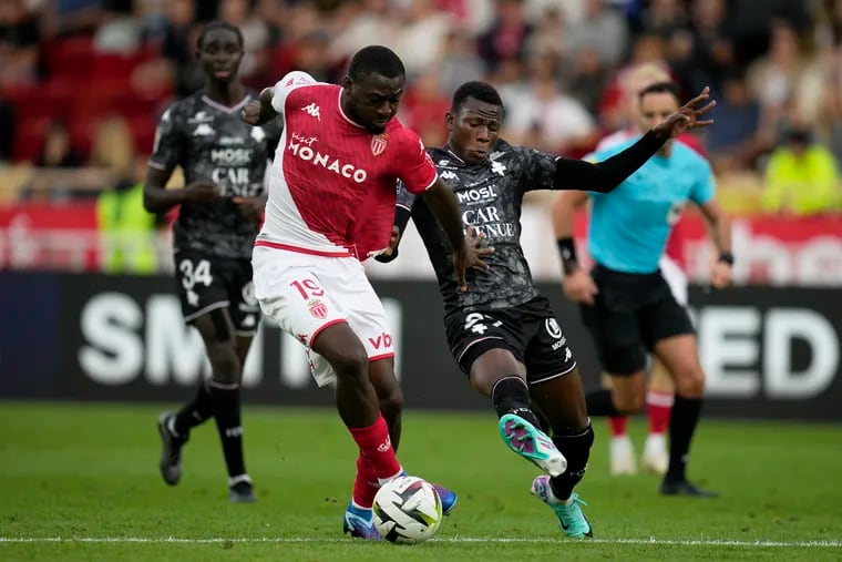 Danley Jean Jacques (right) playing for French club Metz last season.