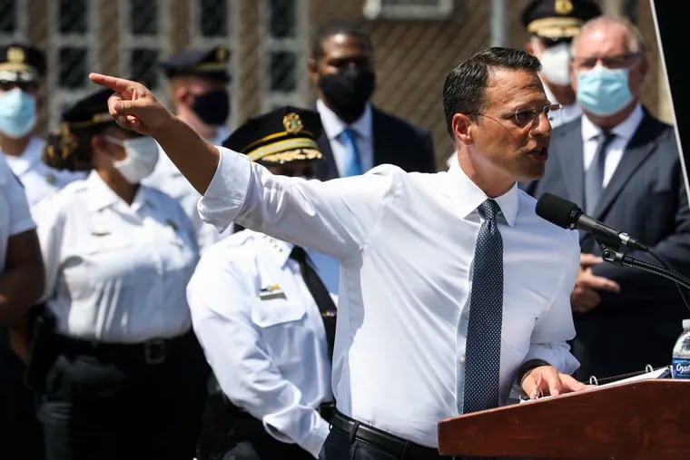 Pennsylvania Attorney General Josh Shapiro, speaking during an August 2020 news conference, won the 2022 race for governor. The jockeying to replace him in 2024 starts this weekend at Pennsylvania Society in Manhattan.