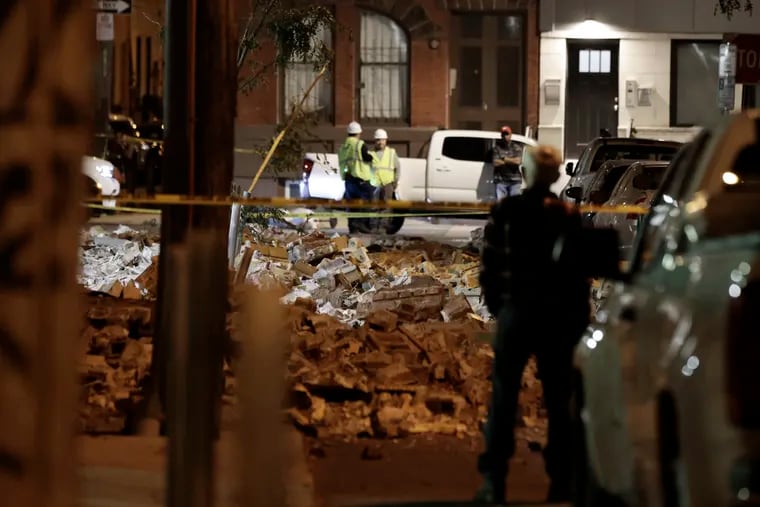 Shortly after 9:30 pm on October 6, a wall along the roof of the Darrah School Apartments building collapsed onto Folsom Street, where people frequently walk their dogs and use as a route to the Francisville Playground.