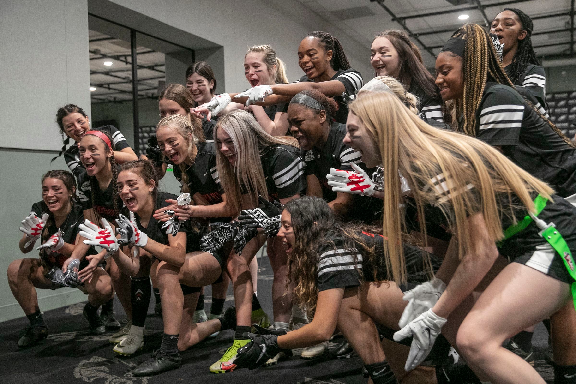 The Eagles' girls' high school flag football league is breaking down  barriers