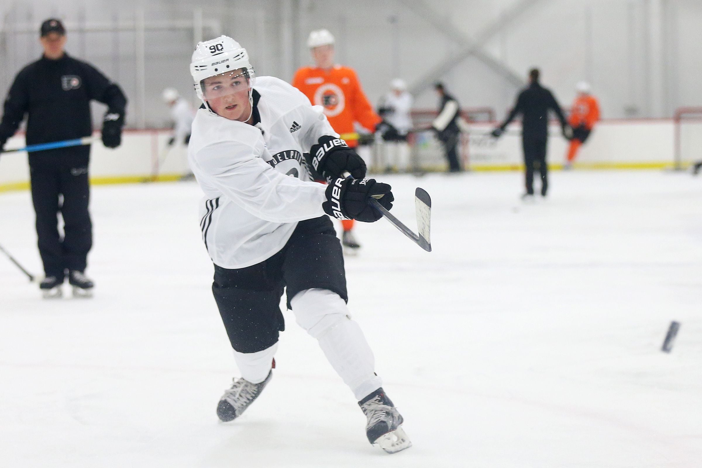 Like father, like son: Danny Briere's son suits up in Flyers uniform