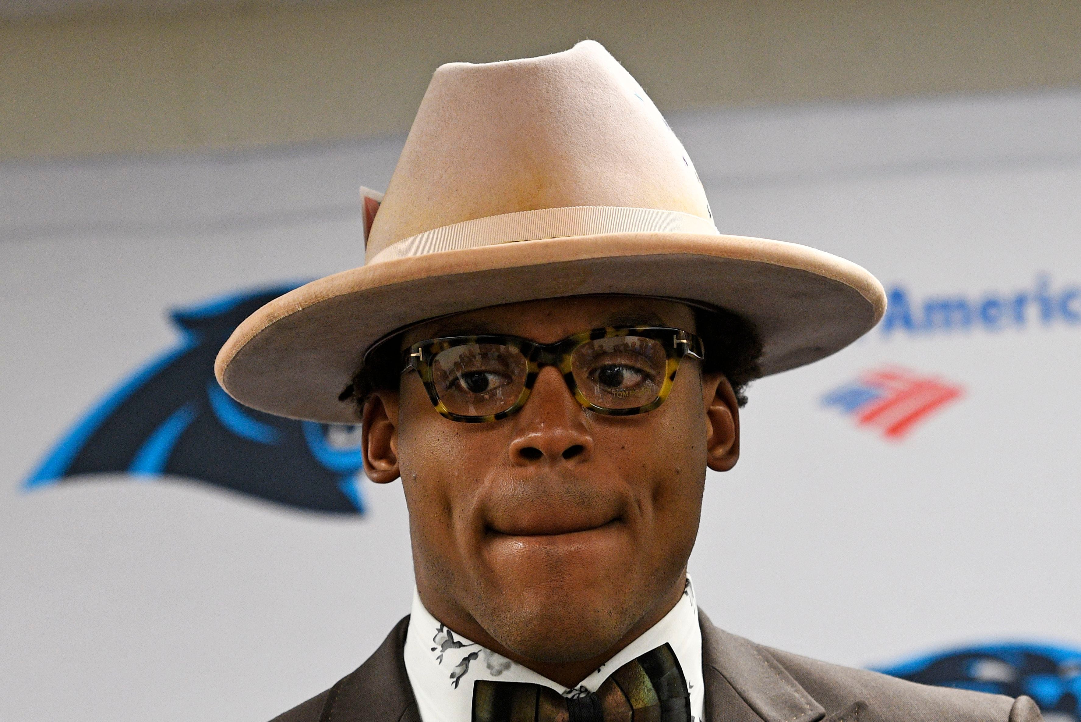 Cam Newton cuts short postgame news conference after loss to Saints