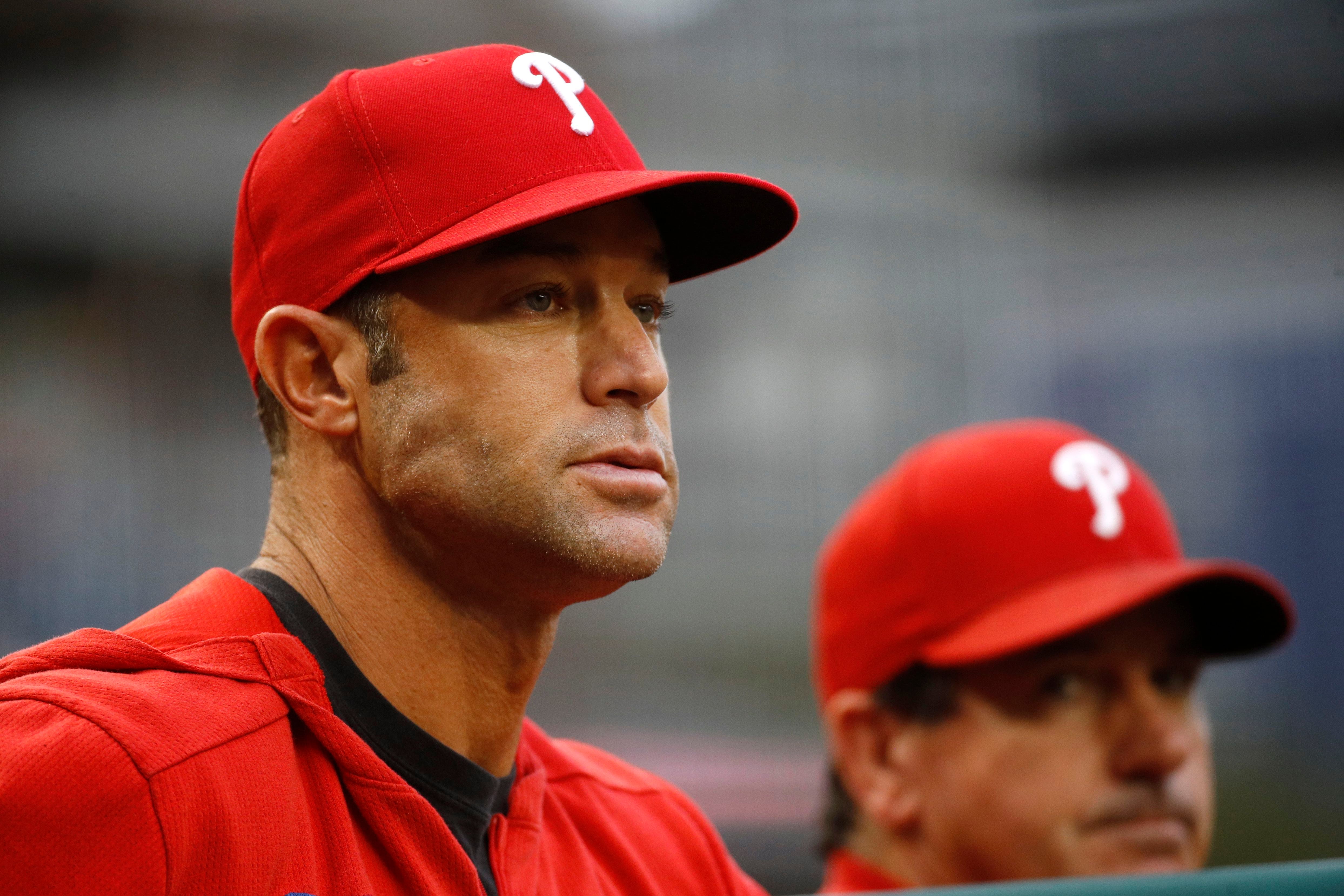 Washington Nationals Bryce Harper reacts in the dugout during game against  the New York Mets in the 3rd inning of game on Opening Day at Nationals  Park on April 6, 2015 in