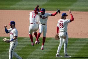 Phillies pitchers dominate again, sweep Braves on Bohm hit – KSNF