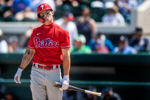 Phillies Notebook: Moniak's start fractured, Vierling gets full