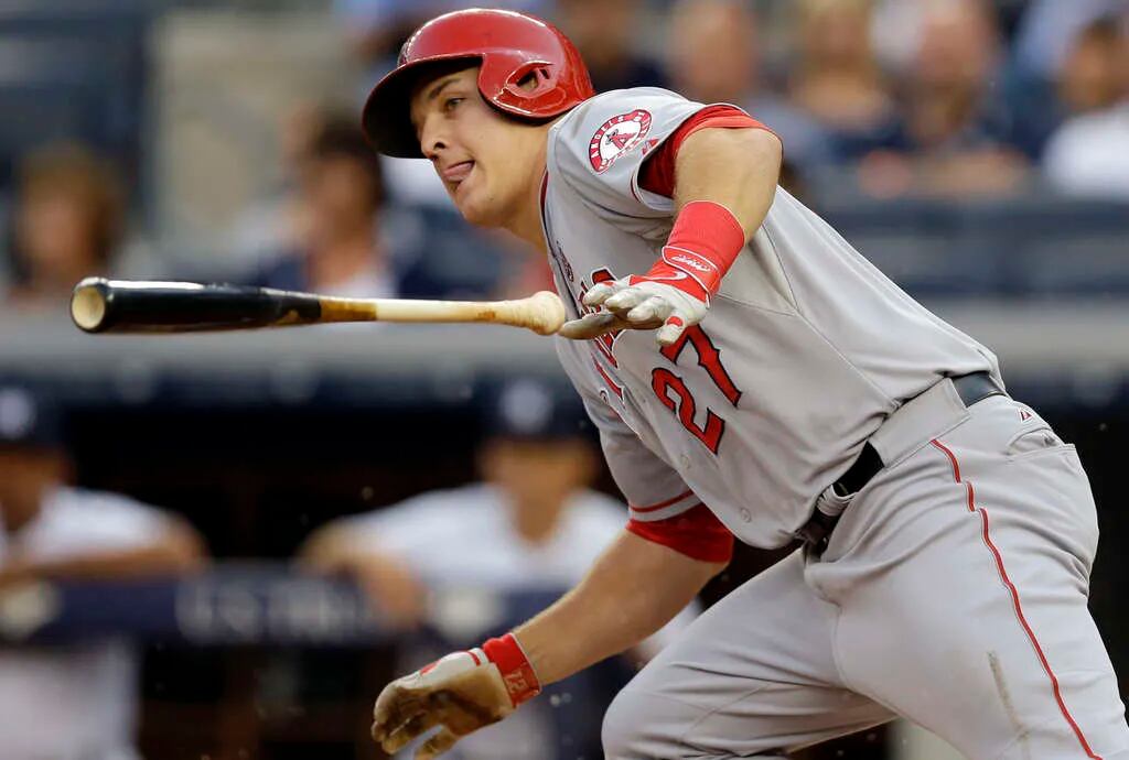 Mike Trout, atop the Empire State Building and grounded