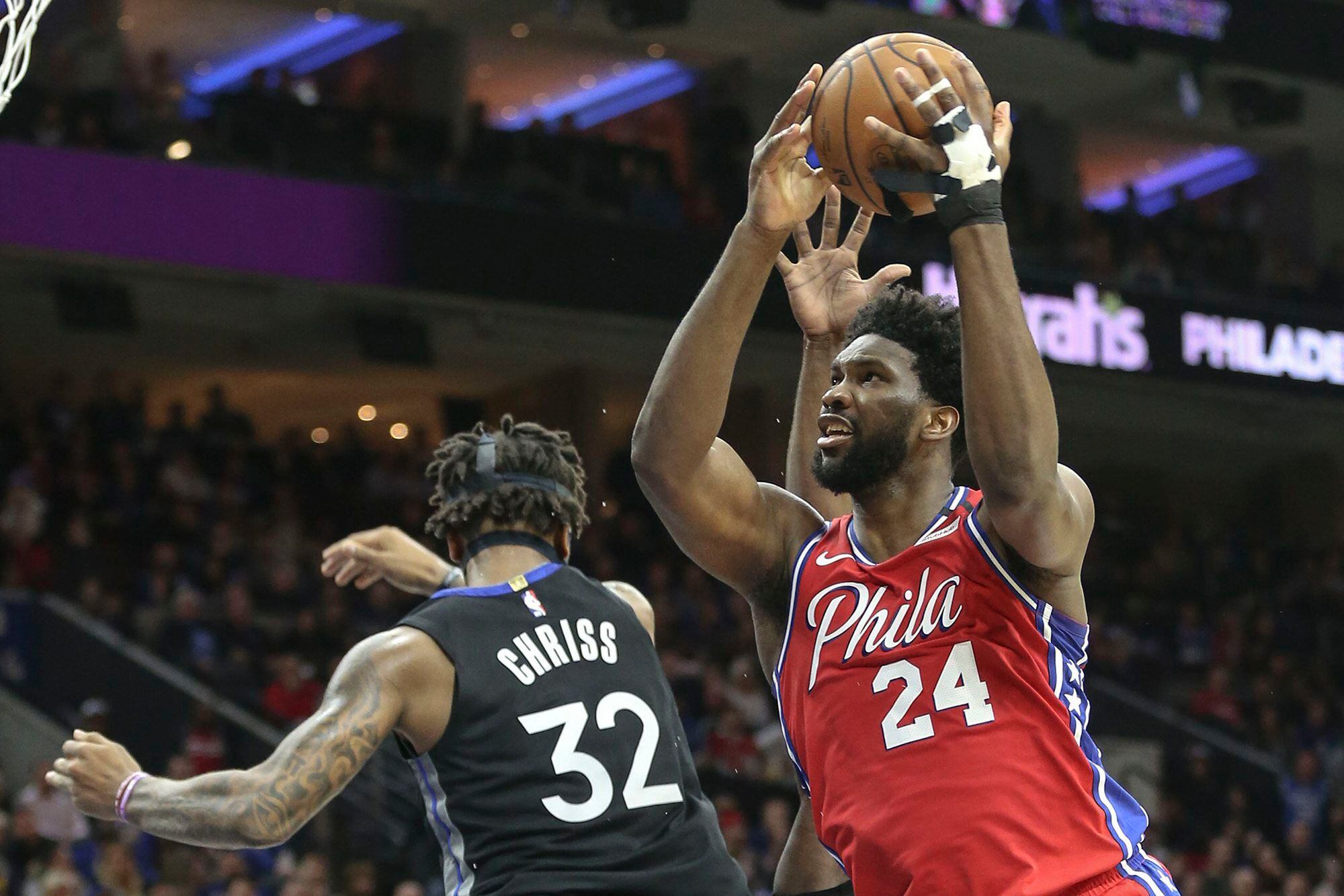 Wearing Kobe's No. 24, Joel Embiid scores 24 in a fitting tribute