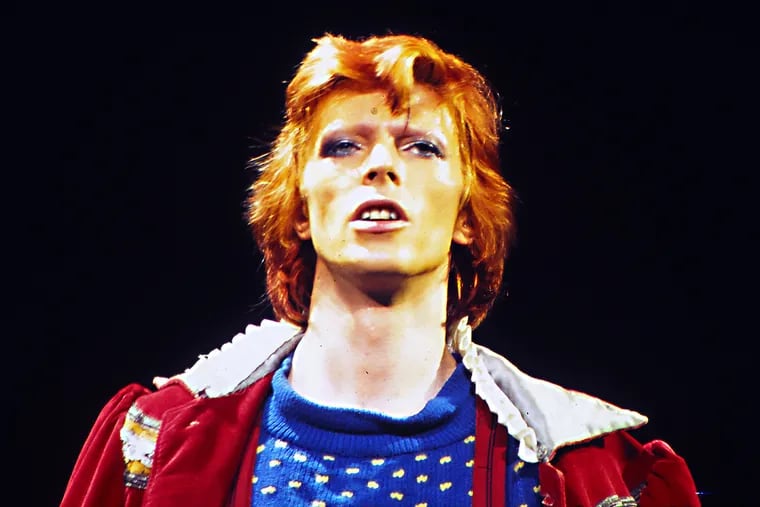 David Bowie performing at The Spectrum in July, 1974.