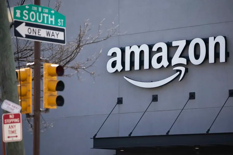 The Amazon Hub Locker at 2306 South St. in Philadelphia. “We’re seeing lower average selling prices … right now because customers continue to trade down on price when they can,” said Andrew Jassy, CEO of Amazon.