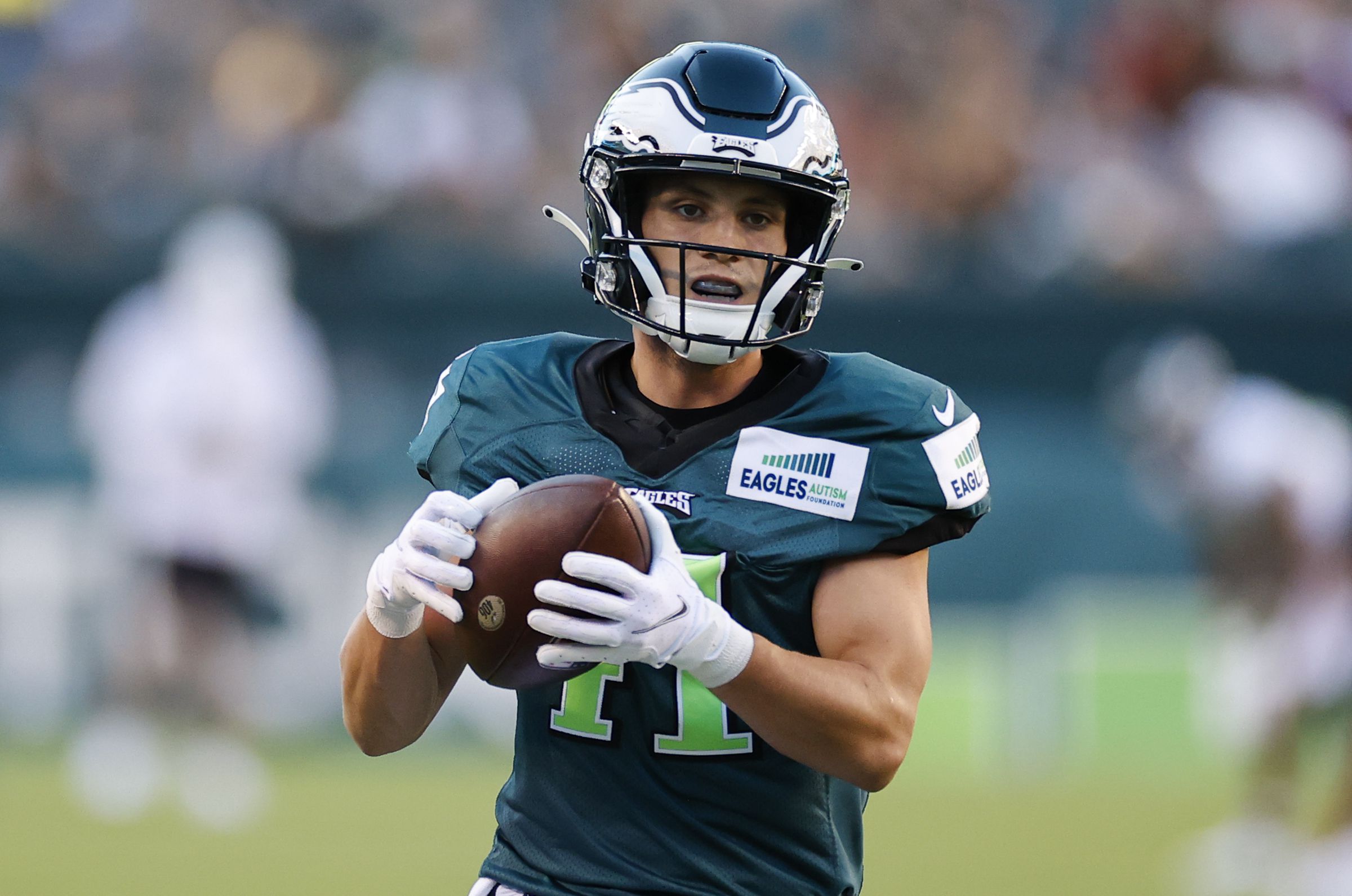 Philadelphia Eagles wide receiver Britain Covey (18) during the first half  of an NFL football game against the Arizona Cardinals, Sunday, Oct. 9,  2022, in Glendale, Ariz. (AP Photo/Rick Scuteri Stock Photo - Alamy