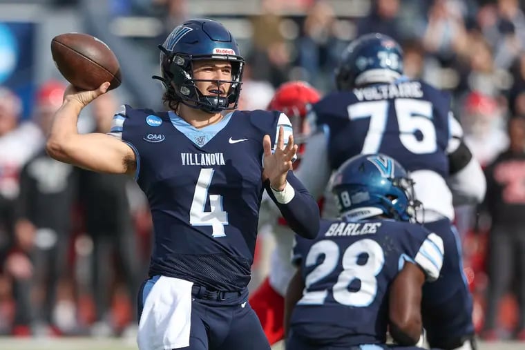 Villanova quarterback Connor Watkins was the conference preseason player of the year and leads a team that enters the season with high expectations.