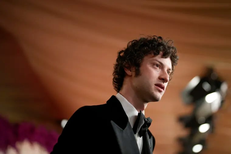 Dominic Sessa arrives at the Oscars on March 10 in Los Angeles. (AP Photo/John Locher)