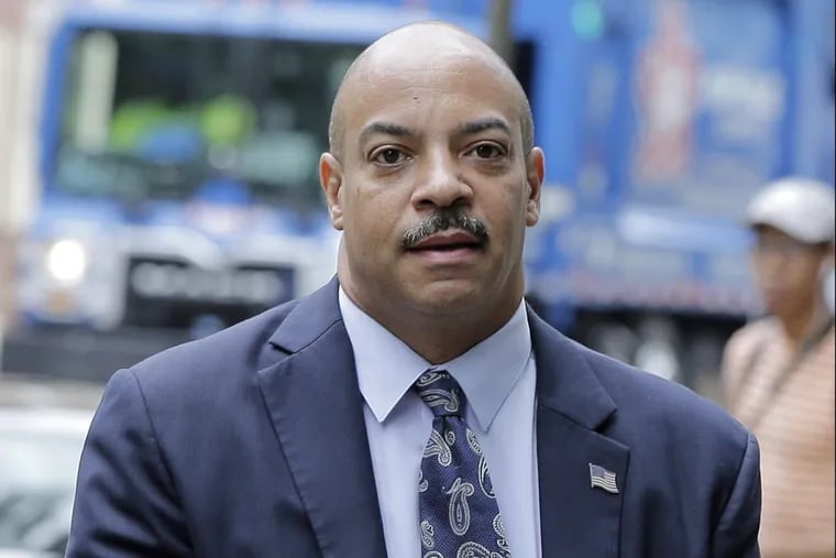 District Attorney Seth Williams was sentenced Tuesday in his federal bribery and corruption case. In this June 14 file photo, Williams arrives for a pretrial hearing at the federal courthouse in Philadelphia.