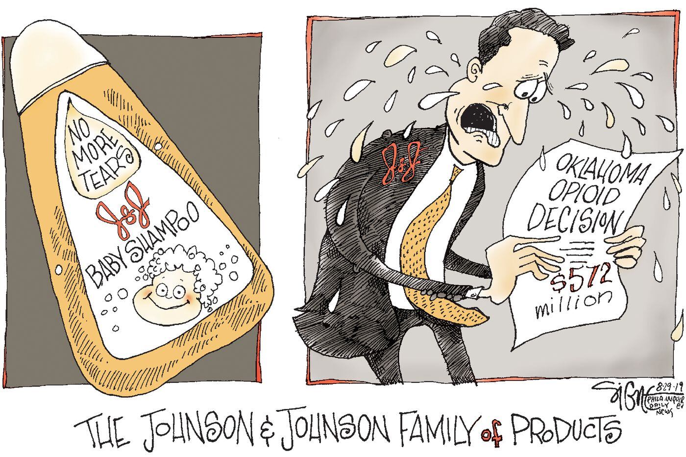 Political Cartoon: The no-tears Johnson & Johnson opioid settlement