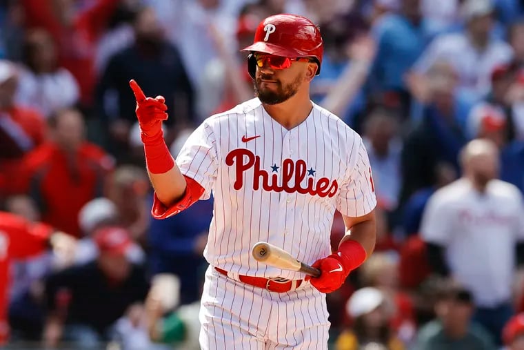 MLB: Schwarber hits go-ahead single in 12th, Stott drives in two as  Phillies beat Athletics 3-2