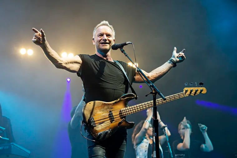 Sting will play with the Philadelphia Orchestra on March 8 and 9