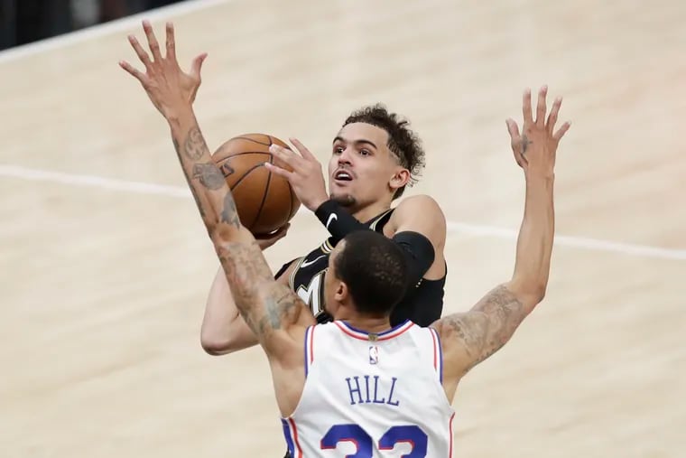 Trae Young Atlanta Hawks Unsigned 2021 NBA Conference Semifinals Go-Ahead 3-Point  Shot Photograph