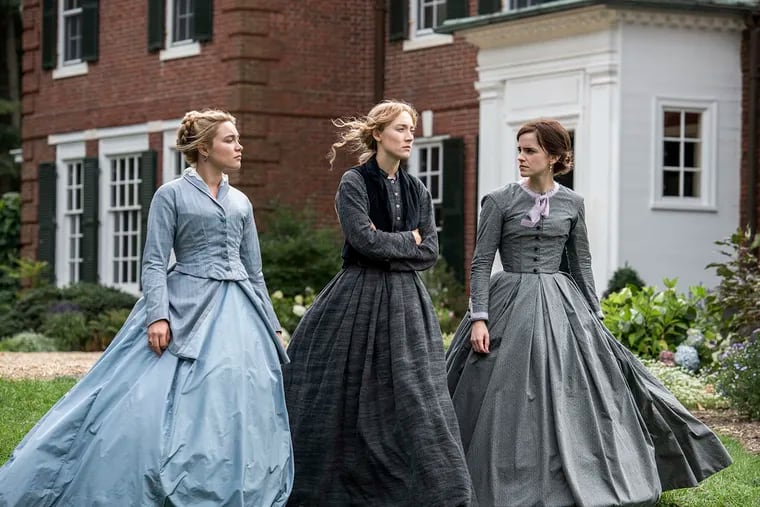 Florence Pugh, Saoirse Ronan and Emma Watson in Greta Gerwig's "Little Women."