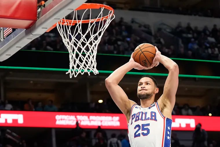 Sixers Ben Simmons is the Eastern Conference player of the week.