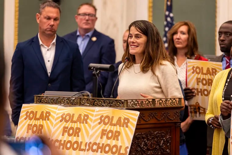 State Representative Elizabeth Fiedler introduced and championed legislation that will provide state grants for solar panels on Pennsylvania schools.