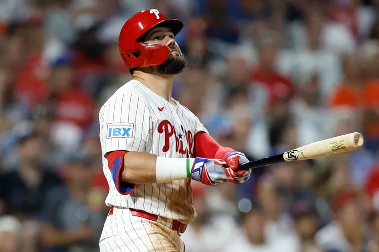 Phillies designated hitter Kyle Schwarber had a .462/.500/1.154 slash line in 26 at-bats last week.