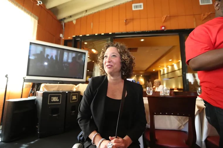 Marissa Brumbach, then a candidate for Municipal Court judge, attends the traditional Election Day Lunch at Relish in May 2019.