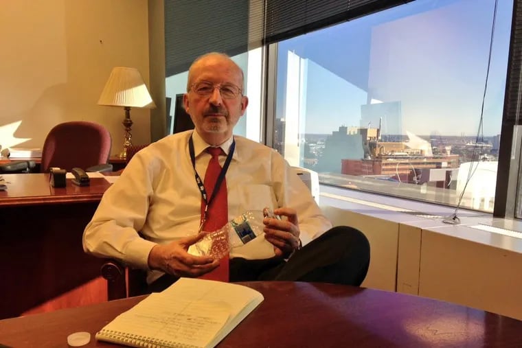 Charles Brennan in his former office in January 2016, shortly after he became Chief Information Officer of the City of Philadelphia. He was fired two years later.