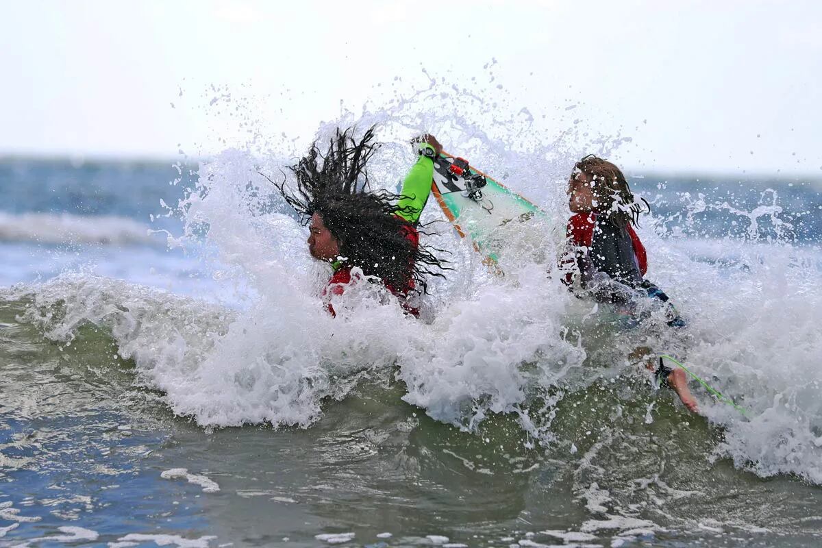 Surf's Up! Moms, groms, and pros ride the N.J. waves