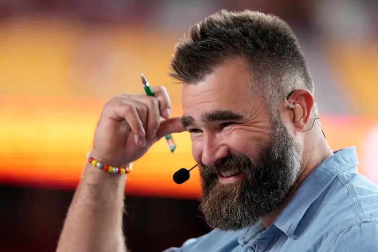 Former Eagles center Jason Kelce is in his first season as an analyst on ESPN's "Monday Night Countdown."