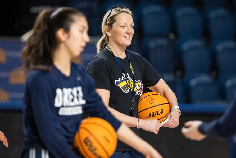 Drexel women's basketball coach Amy Mallon was all smiles Thursday during the announcement that the Dragons are officially part of the Big 5 and the inaugural Big 5 Women's Classic in December.