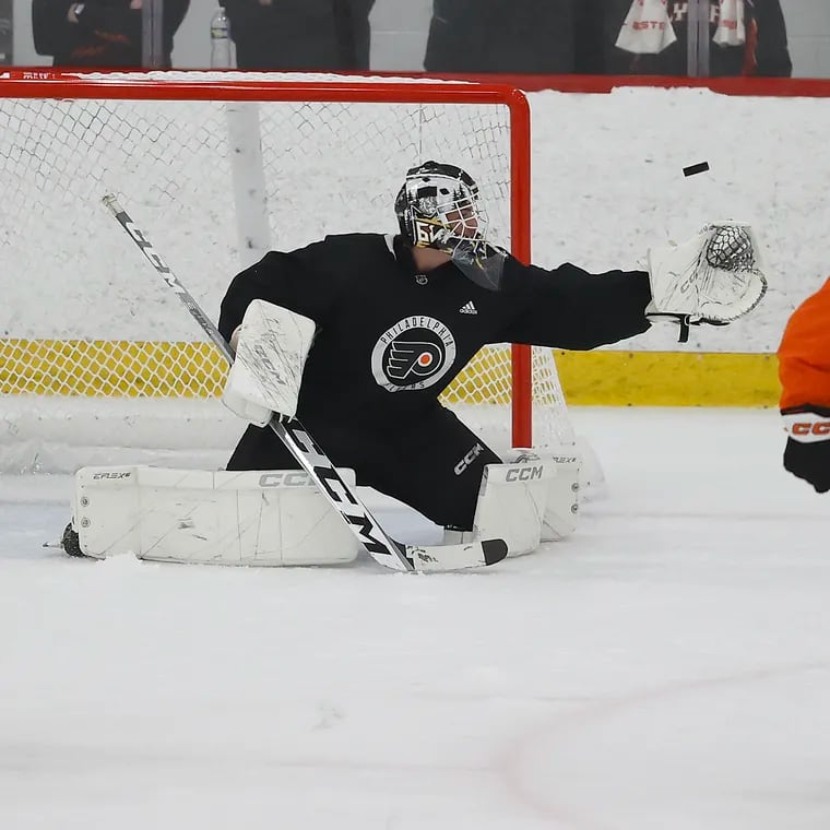 Goaltender Carson Bjarnason, 19, has shown improvement in net for the Flyers.