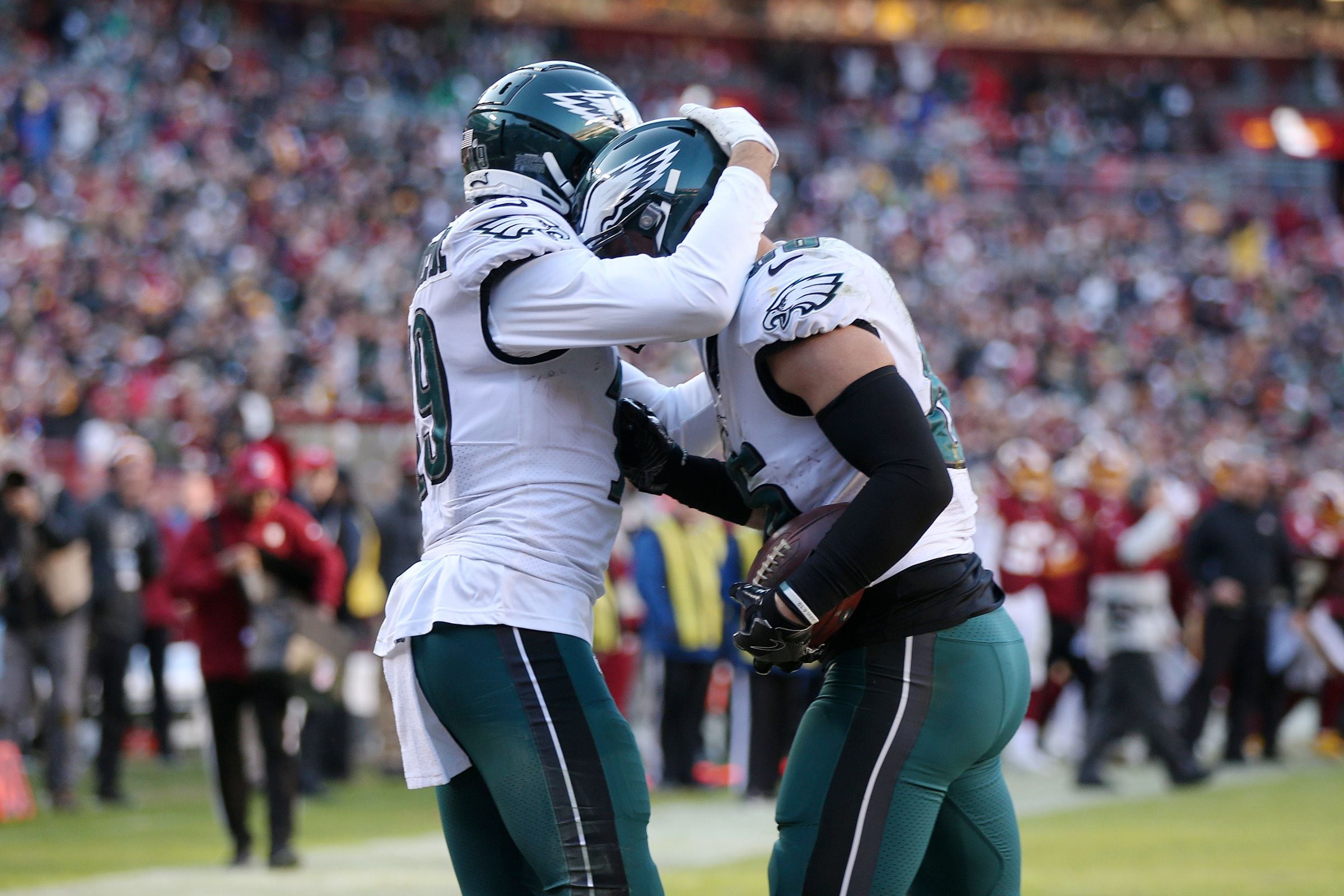 Eagles hold off Redskins 37-34 on a chaotic afternoon in Philly