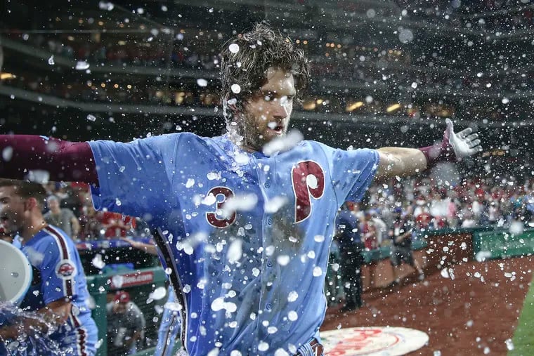 Bryce Harper's walkoff grand slam lifts Phillies over Cubs, bryce harper  phillies HD wallpaper