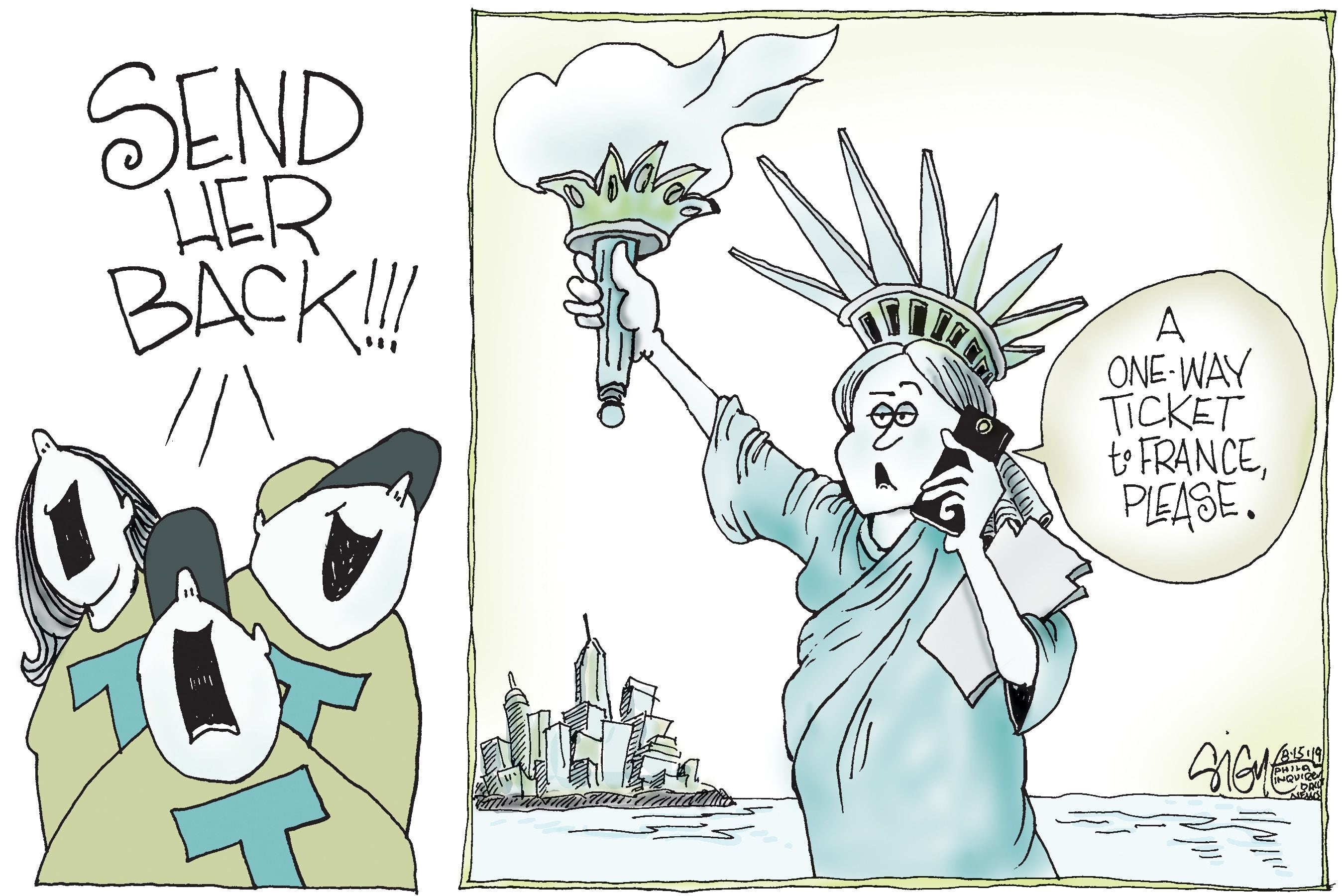 immigration political cartoons