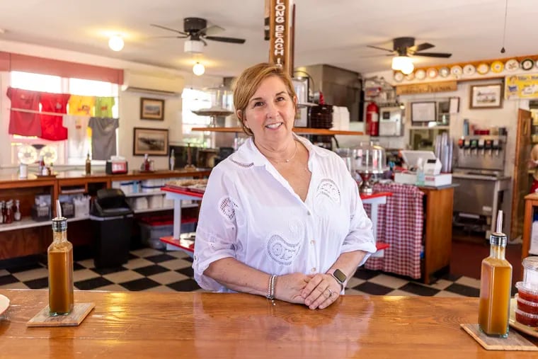 Eileen Bowker, owner of the Holiday Snack Bar in Beach Haven, N.J.