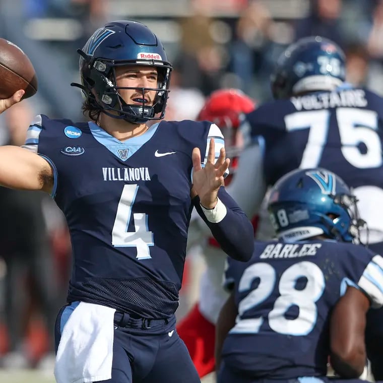 Villanova quarterback Connor Watkins was the conference preseason player of the year and leads a team that enters the season with high expectations.