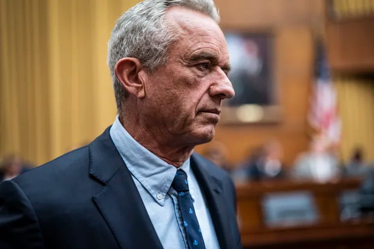 Then-Democratic presidential candidate Robert F. Kennedy Jr. testifies during a House subcommittee hearing on Capitol Hill on Thursday, July 20, 2023.