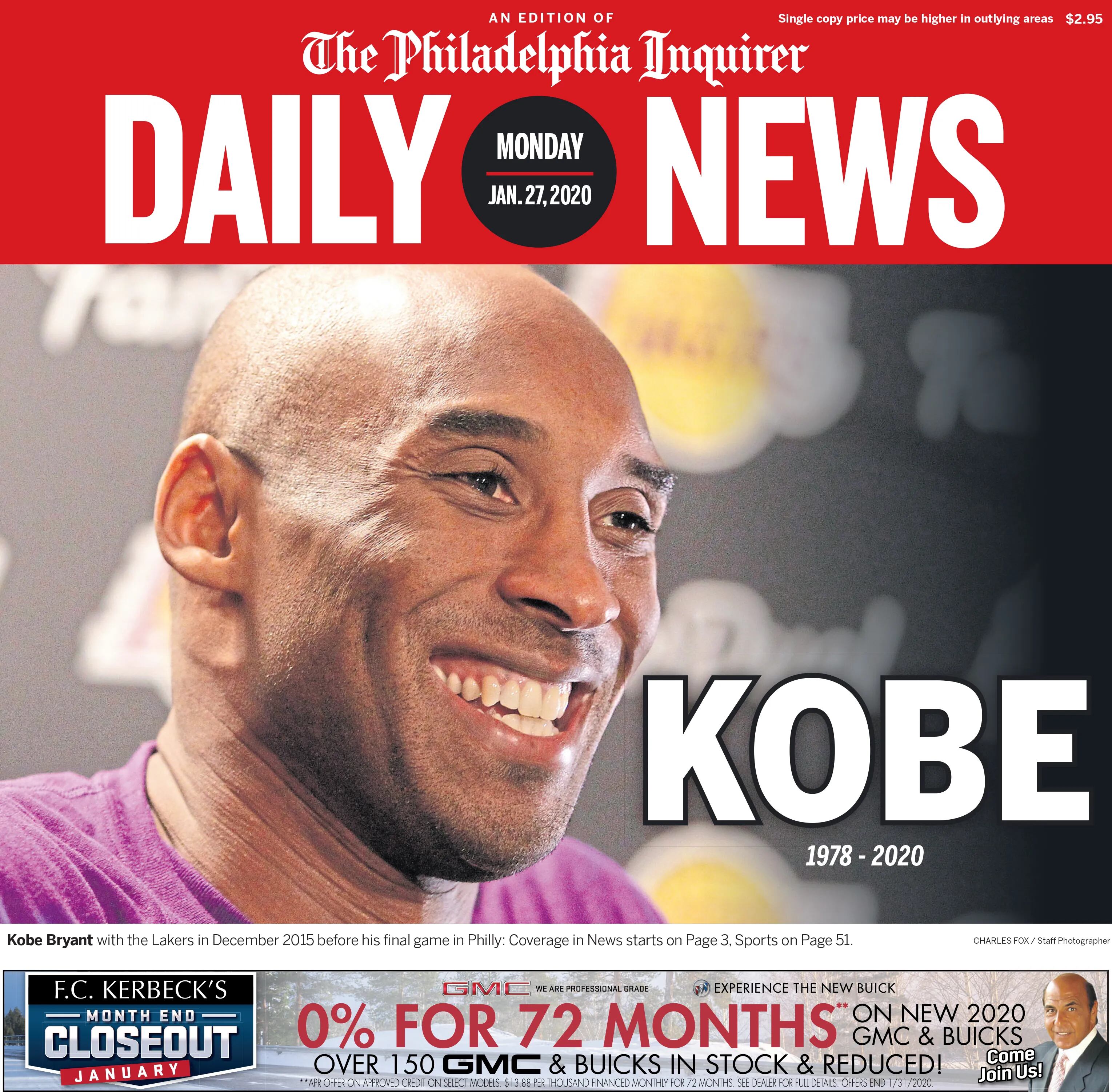 Philly Victor - RIP, Kobe Bryant, as seen on the 2002 cover of