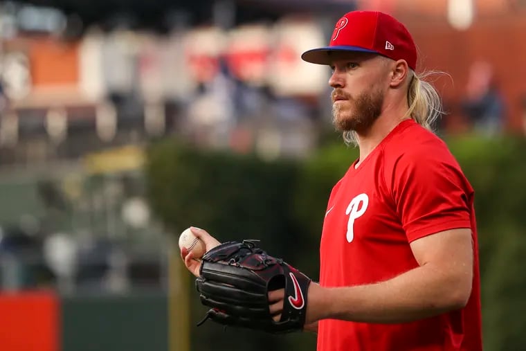 Phillies' Noah Syndergaard didn't get to catch Chase Utley's first pitch  but will start Game 5