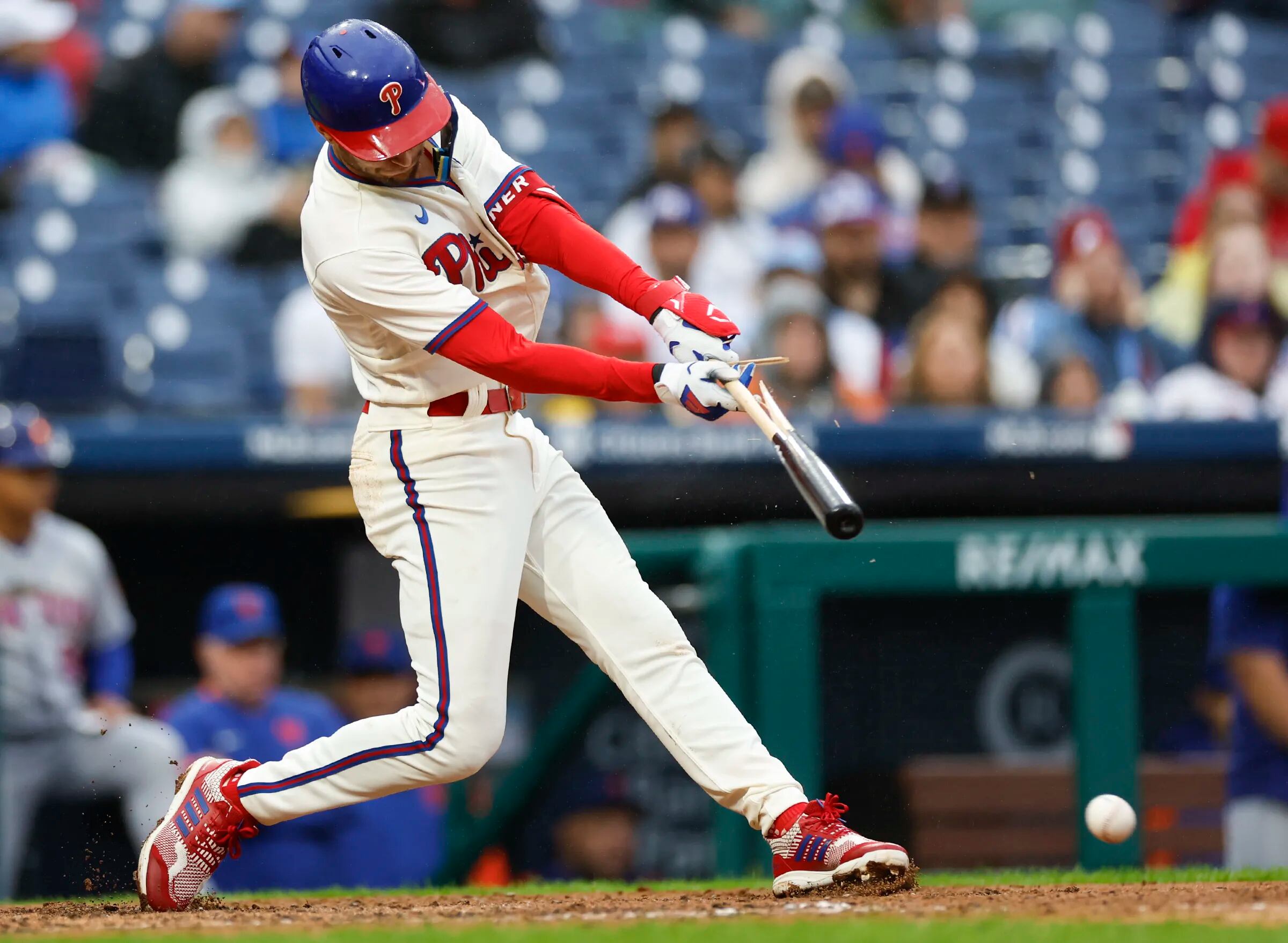 Bryce Harper Spotted Wearing Philadelphia Eagles Socks Against New York  Mets - Sports Illustrated Inside The Phillies