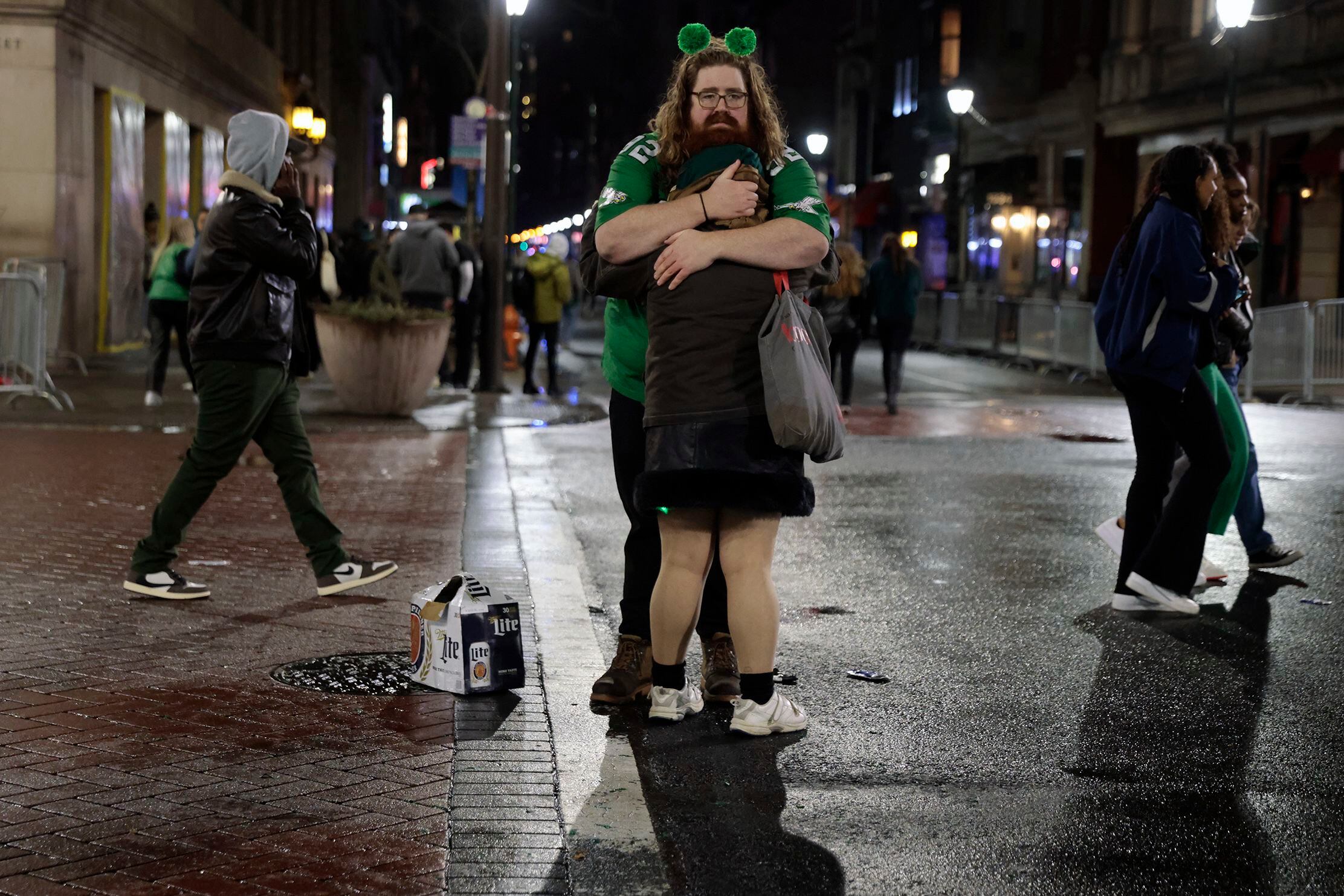 Despite raining on their parade, Packers enjoy having fans at