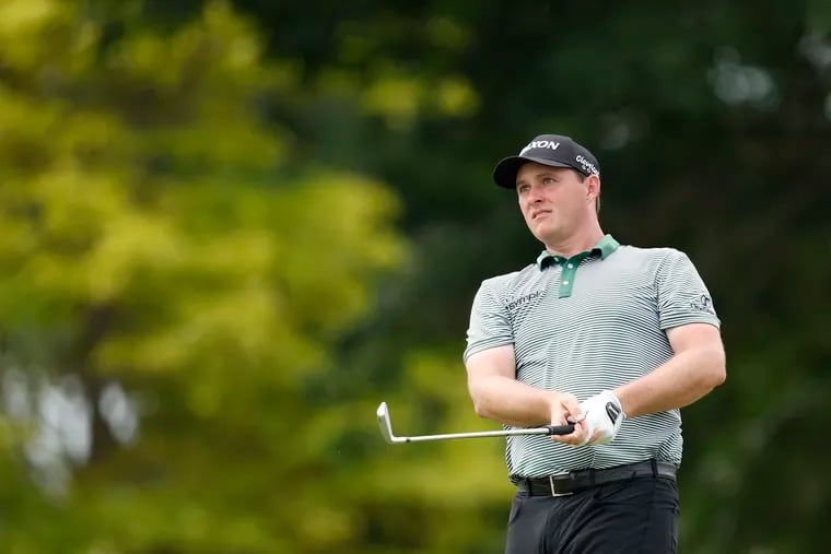 Sepp Straka watches his shot from the tenth tee during the second round of the 3M Open at TPC Twin Cities on July 28, 2023 in Blaine, Minnesota. (Photo by David Berding/Getty Images)