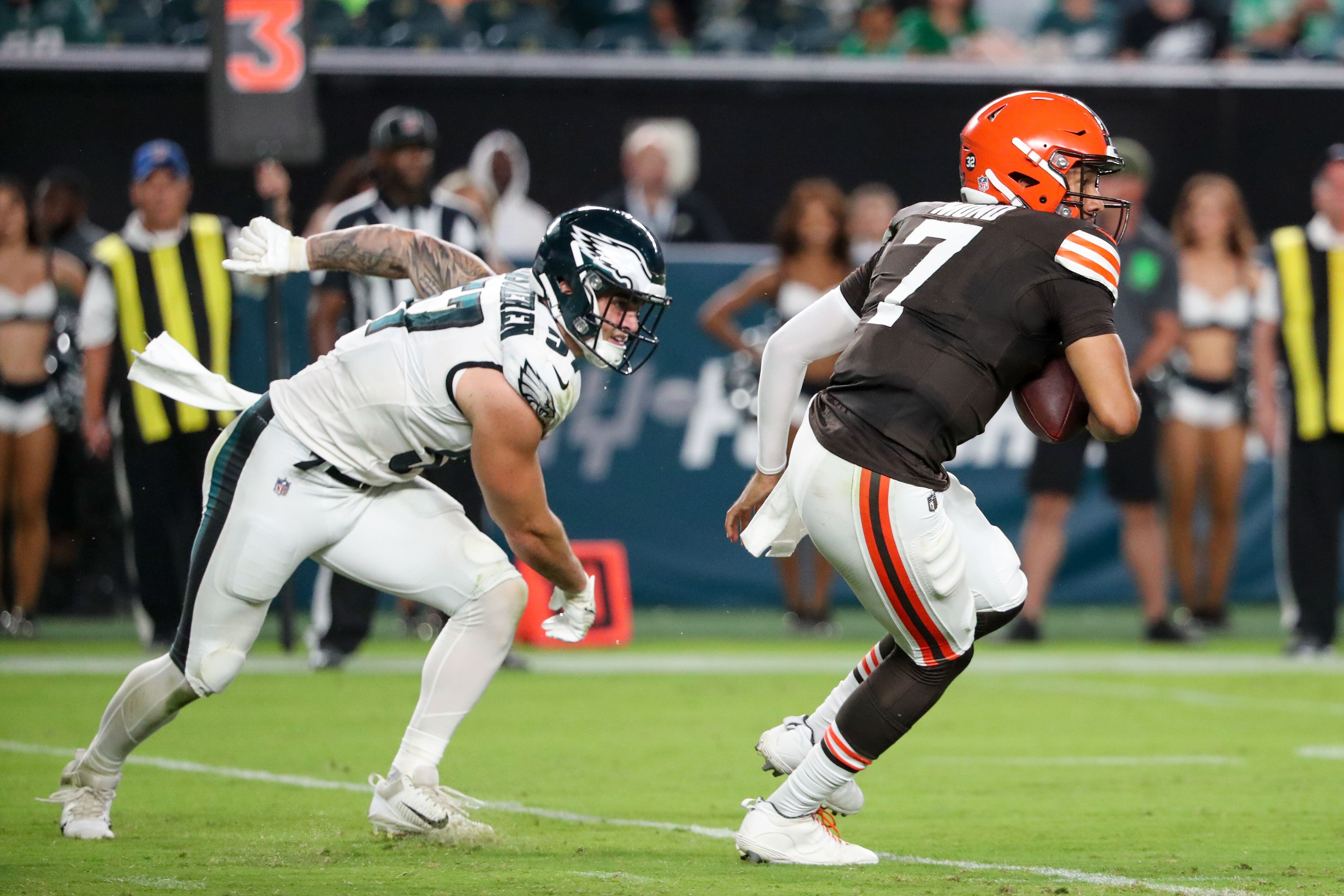 Eagles vs. Browns Injuries: Nolan Smith, Zech McPhearson, Tyrie Cleveland  Go Down Early in Preseason Game